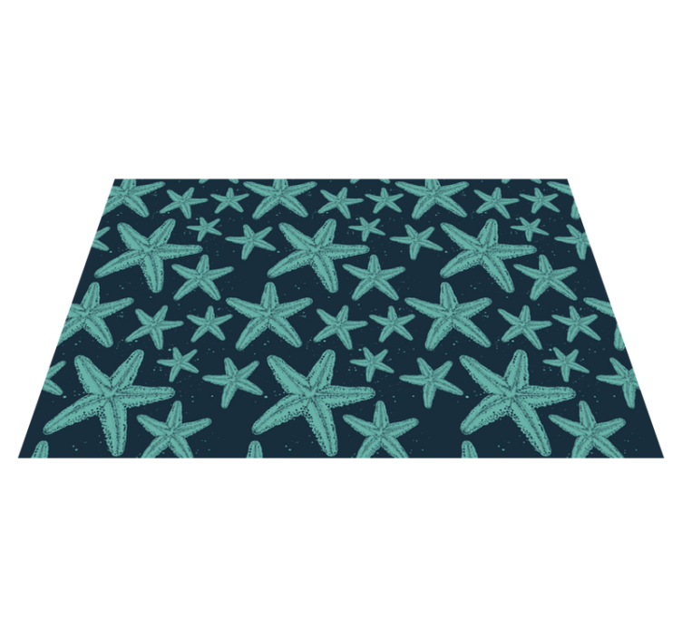 Tapis vinyle nature motif étoile de mer - TenStickers