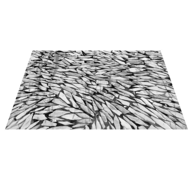 Tapis vinyle pierre motif réaliste gris - TenStickers