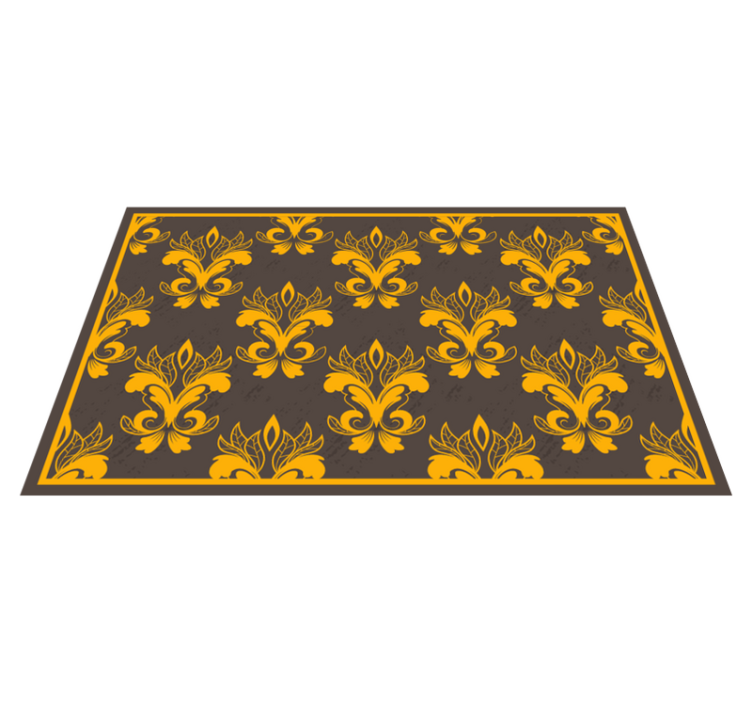 Tapis vinyle vintage arrangement botanique gracieux - TenStickers