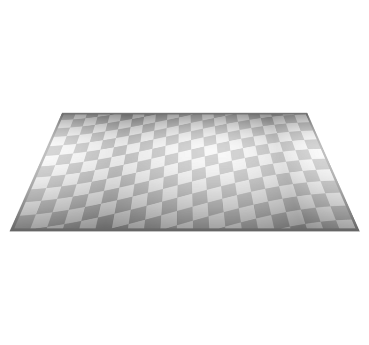 Tapis vinyle carreaux de ciment disposition en damier - TenStickers