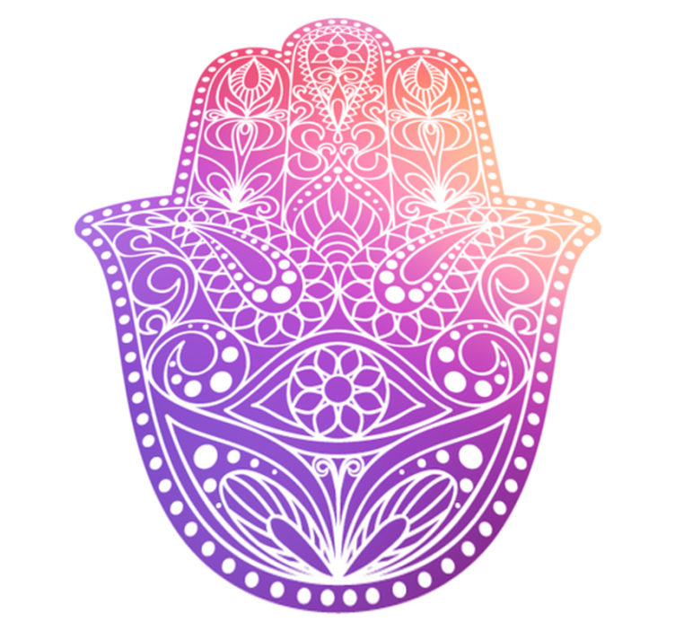 Tapis vinyle mandala design à main - TenStickers