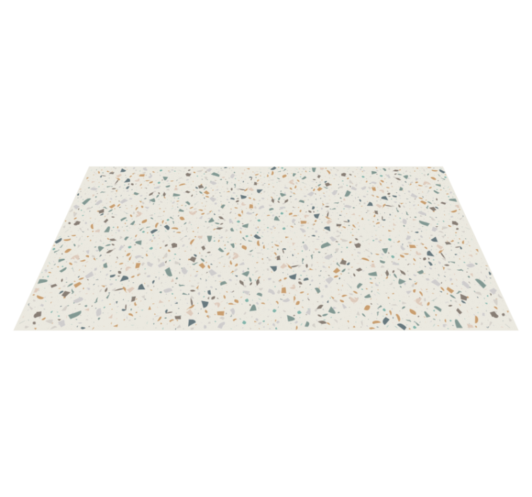 Tapis vinyle cuisine esthétique terrazzo beige - TenStickers