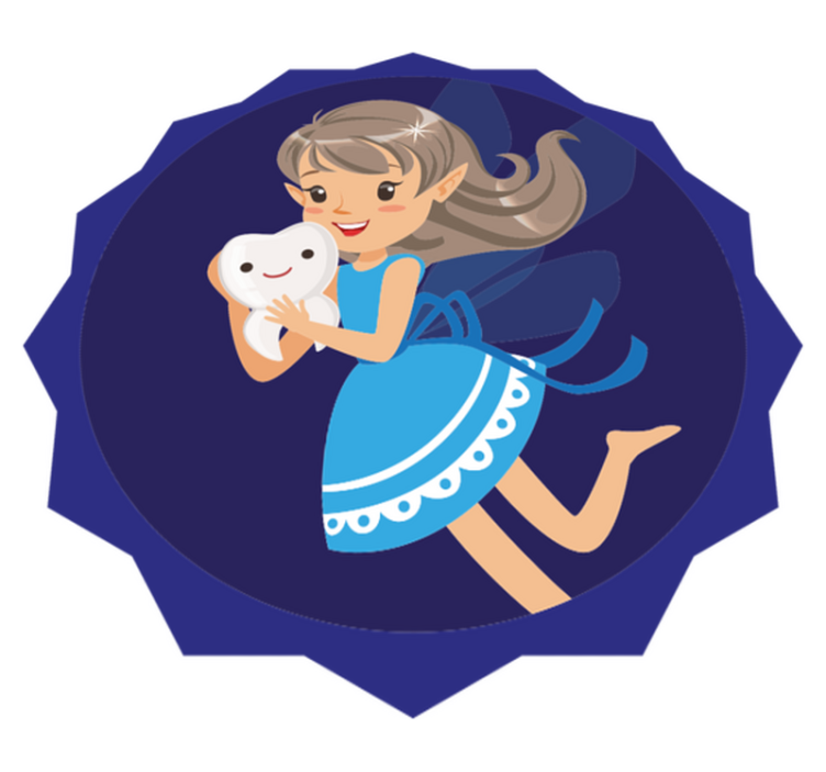 Tapis vinyle pour enfants l'aventure de la fée des dents - TenStickers