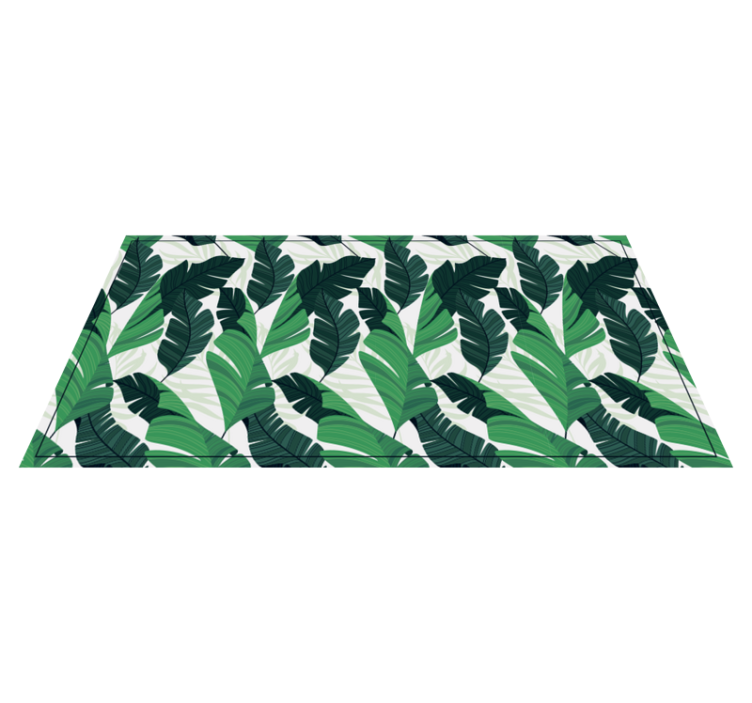 Tapis vinyle nature feuillage vert luxuriant - TenStickers