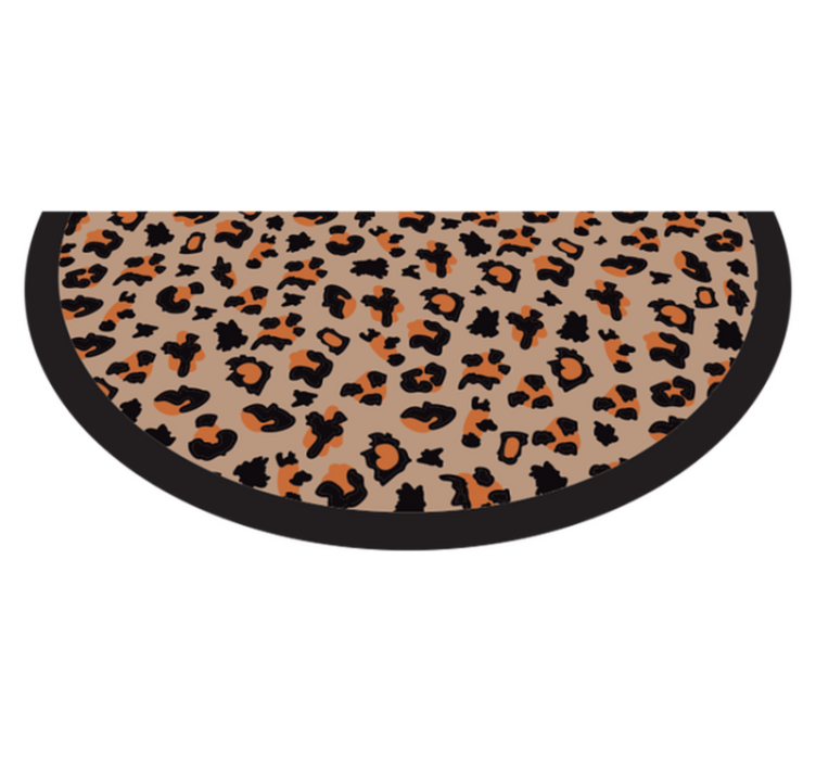 Tapis vinyle motif animal impression léopard audacieuse - TenStickers