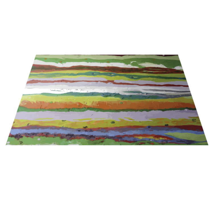 Tapis vinyle rayures couleurs peintes vibrantes - TenStickers
