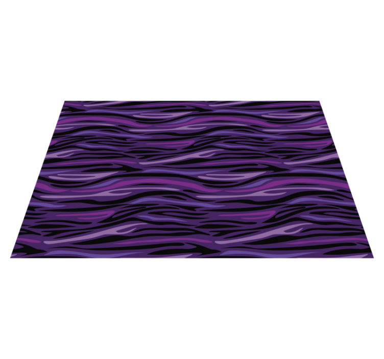 Tapis vinyle motif animal motif de ondulations violettes - TenStickers