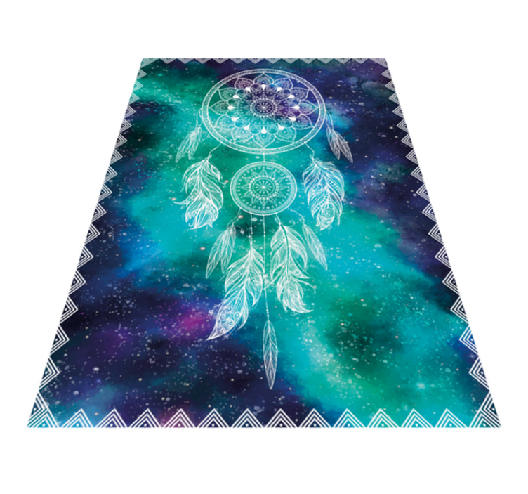 Tapis vinyle mandala modèle d'attrape-rêves - TenStickers