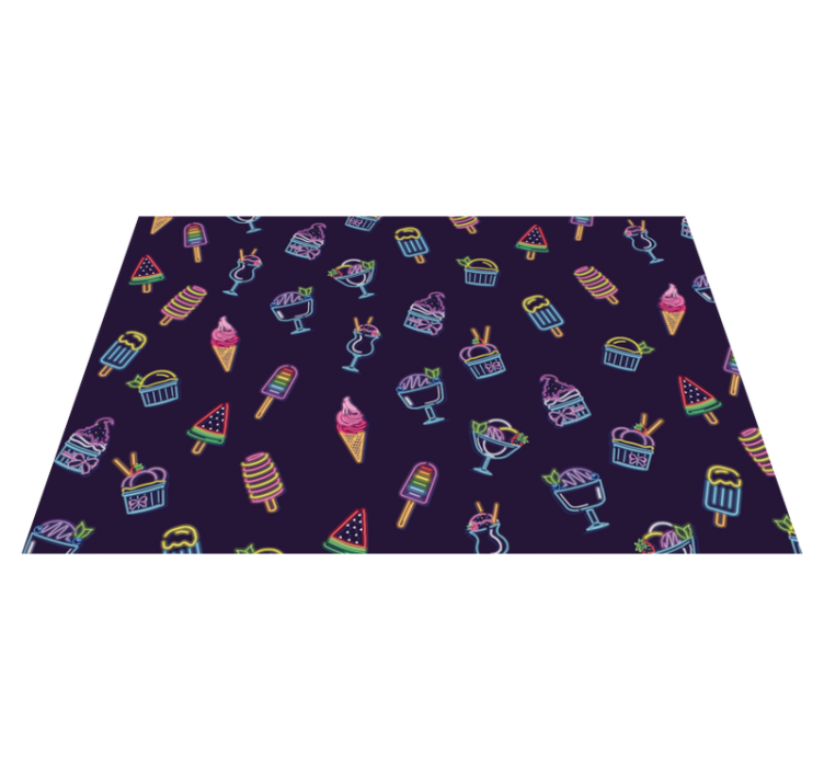 Tapis vinyle autres tapis friandises au néon - TenStickers