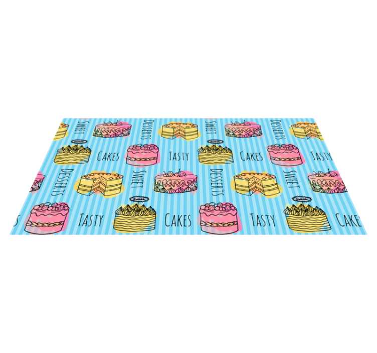 Tapis vinyle cuisine délices sucrés - TenStickers
