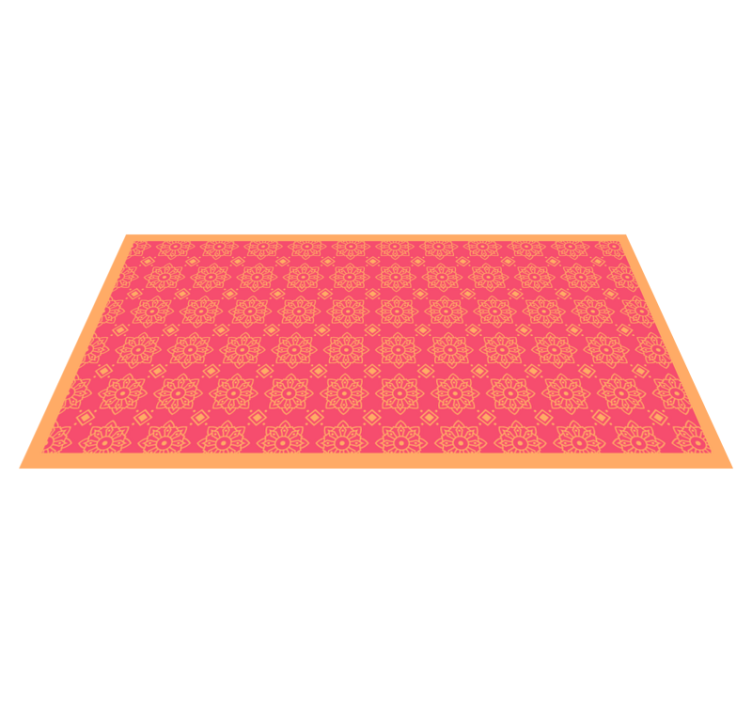 Tapis vinyle salon carreaux roses sophistiqués - TenStickers