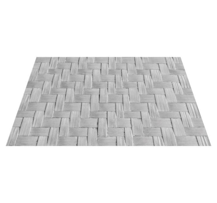 Tapis vinyle salon texture grise tissée - TenStickers