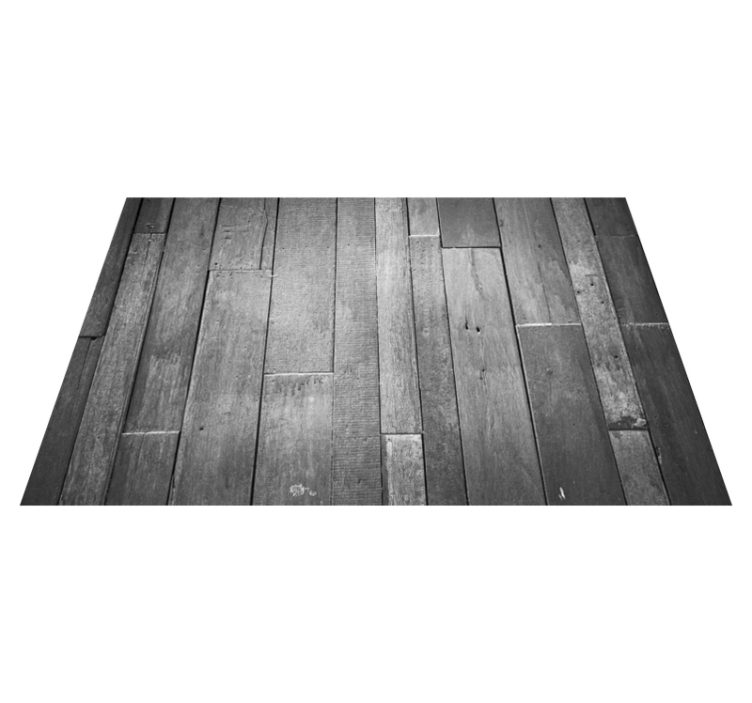 Tapis vinyle bois entrée effet 3D de planches - TenStickers