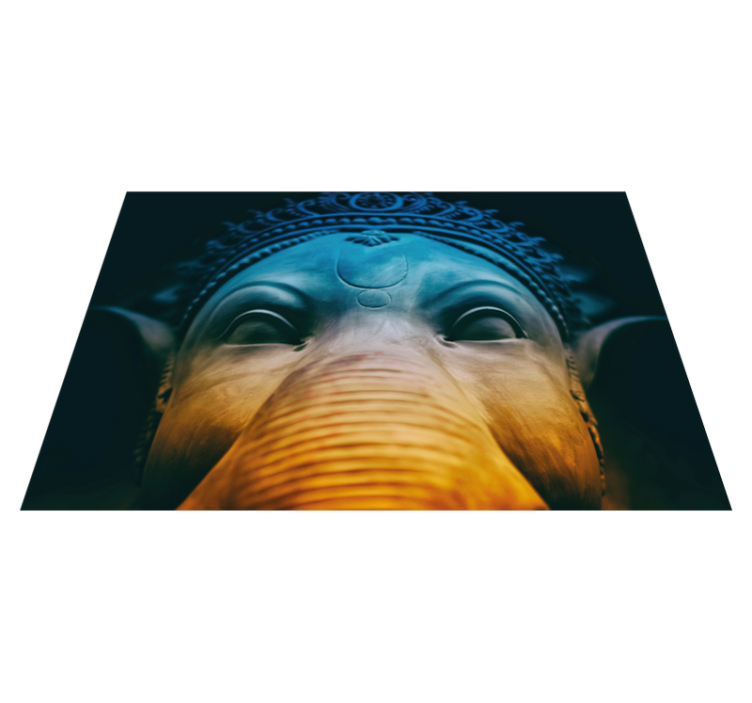 Tapis vinyle éthnique visages d'éléphant éthérés - TenStickers