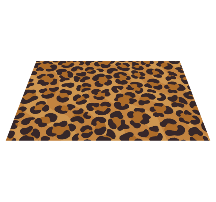 Tapis vinyle motif animal style à motifs léopard - TenStickers