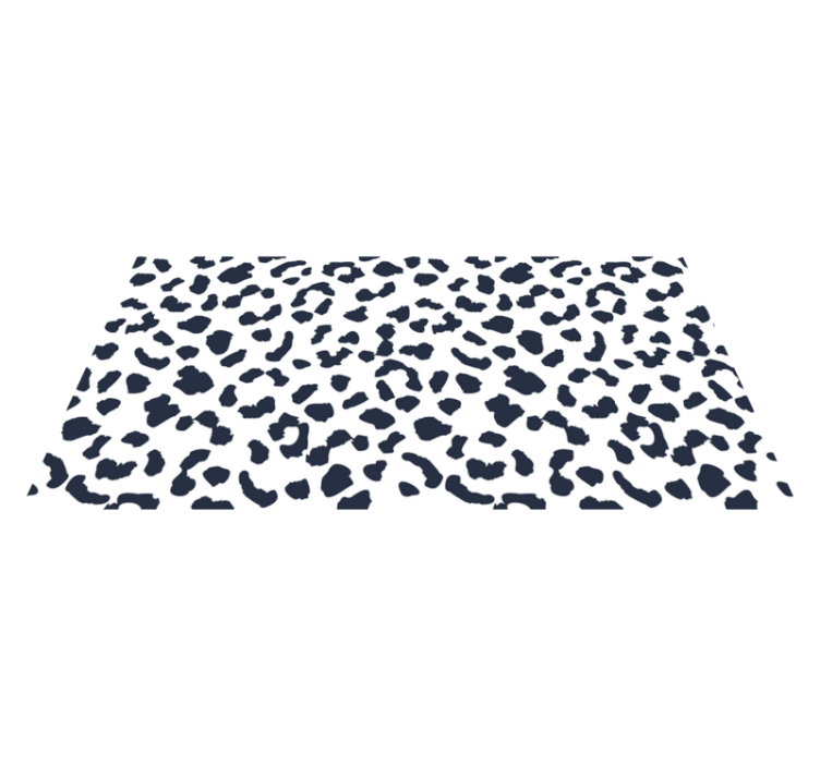 Tapis vinyle motif animal tache léopard - TenStickers