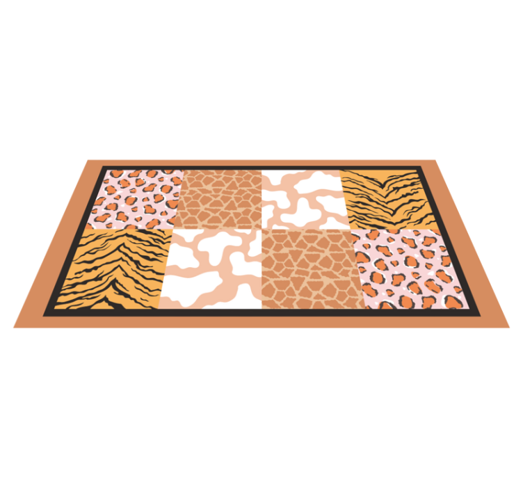 Tapis vinyle motif animal motifs d'animaux sauvages - TenStickers