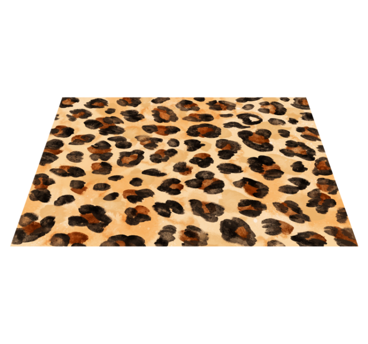 Tapis vinyle motif animal style taches de léopard - TenStickers