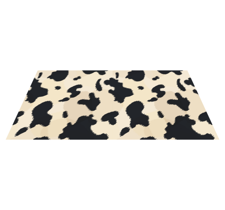 Tapis vinyle motif animal style de taches de vache - TenStickers