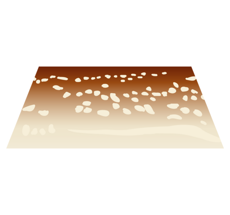 Tapis vinyle pierre passerelle marron - TenStickers