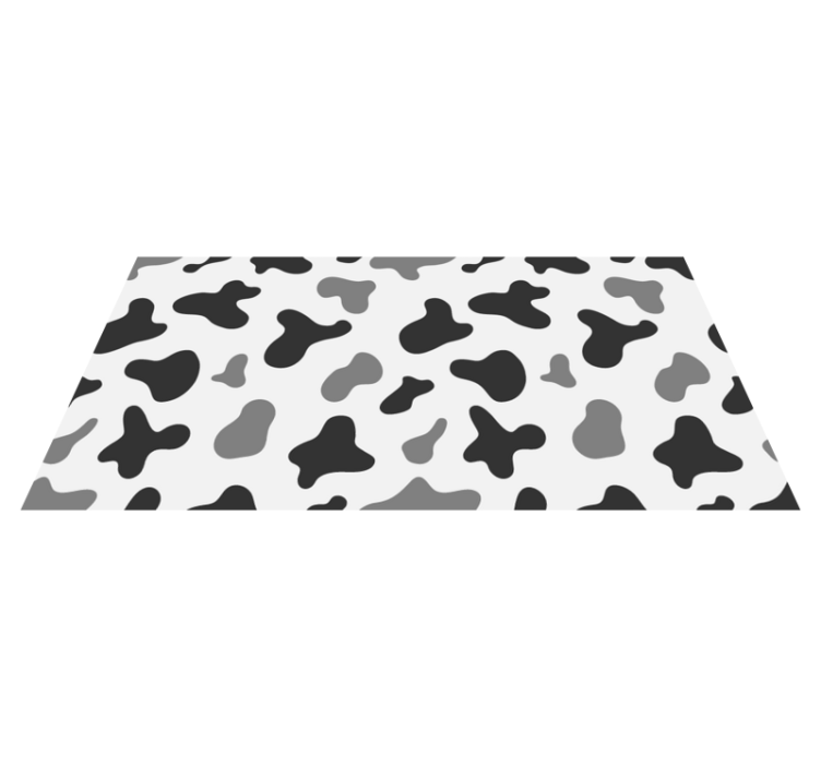 Tapis vinyle motif animal graphisme de vache - TenStickers