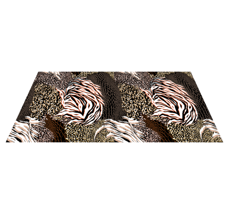 Tapis vinyle motif animal motifs zébrés frappants - TenStickers