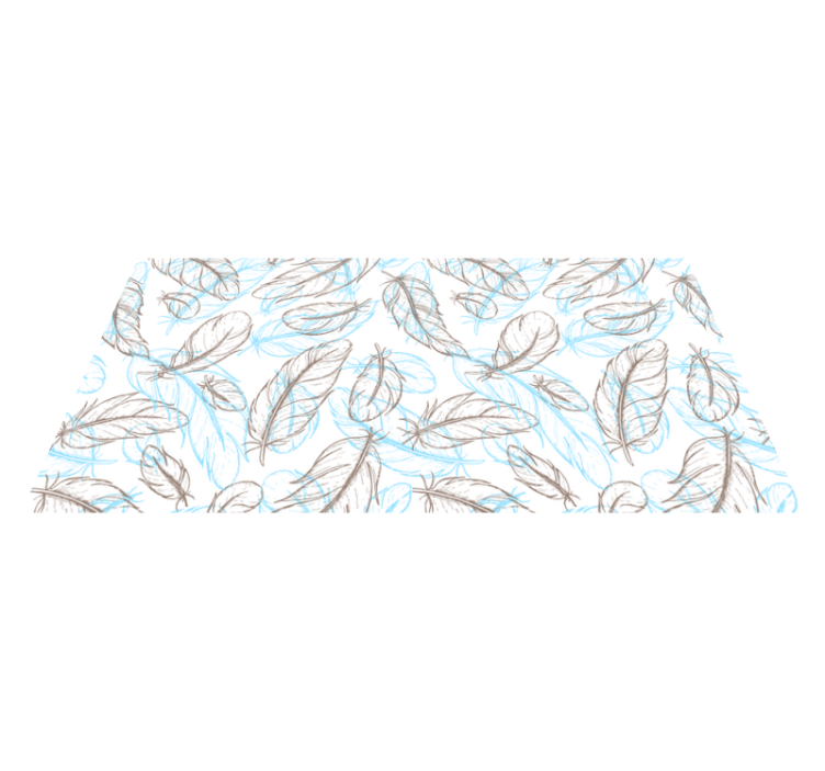 Tapis vinyle entrée feuilles inspirées de la nature - TenStickers