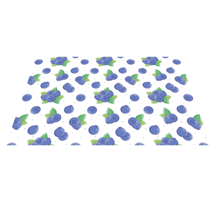 Tapis vinyle plantes motifs de baies fraîches - TenStickers