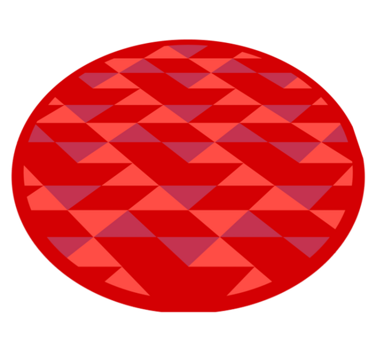 Tapis vinyle carreaux Petits triangles rouges - TenStickers