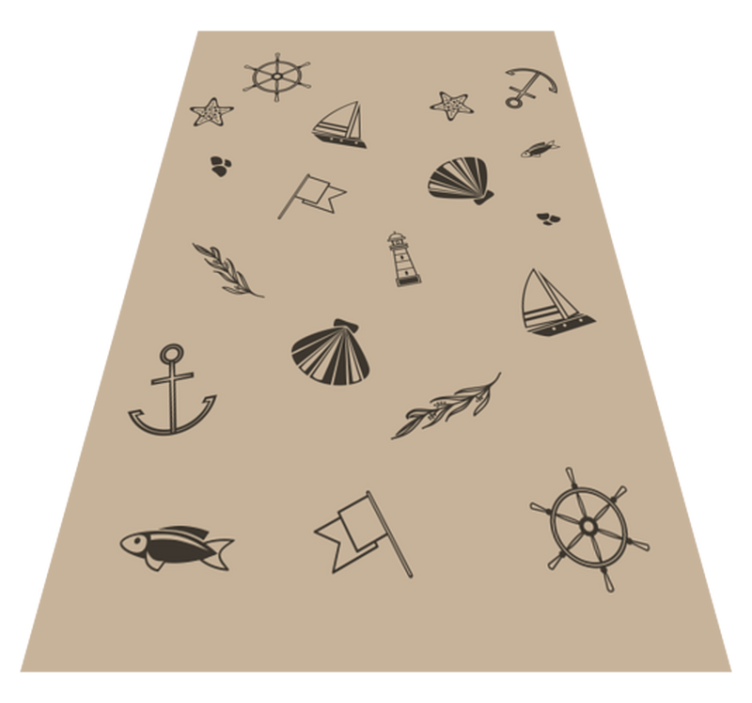 Tapis vinyle autres tapis icônes nautiques - TenStickers