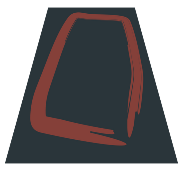 Tapis vinyle salon forme abstraite et élégante - TenStickers