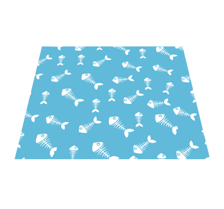 Tapis vinyle cuisine pesée du squelette - TenStickers