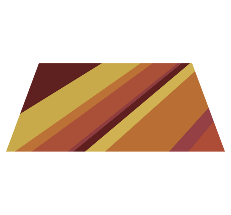 Tapis vinyle vintage rayures rétro chaudes - TenStickers