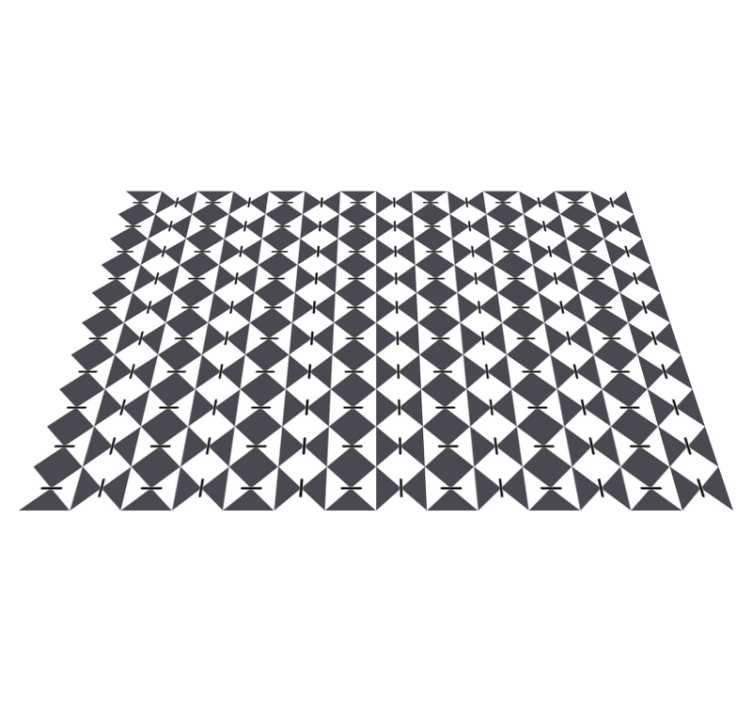 Tapis vinyle géométrique motif diamant moderne - TenStickers