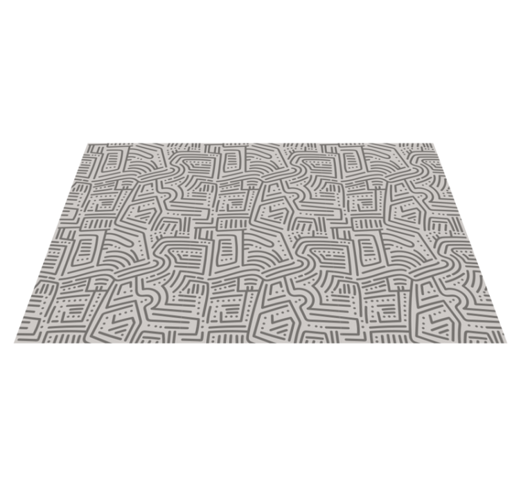 Tapis vinyle design moderne formes linéaires abstraites - TenStickers