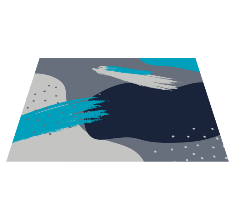 Tapis vinyle design moderne motif d'éclaboussures abstrait - TenStickers