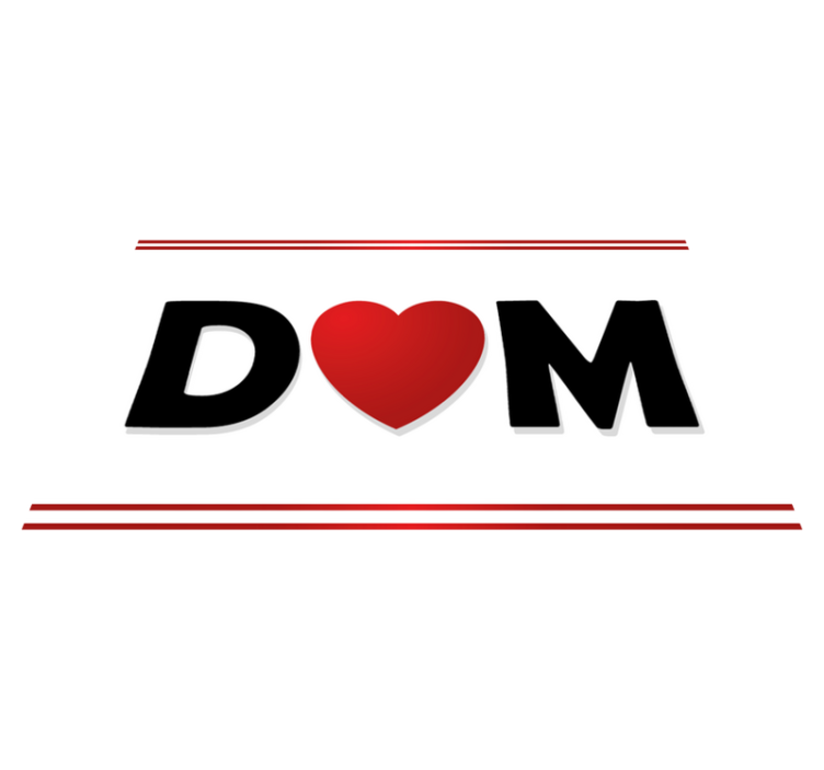 Tapis vinyle personnalisé initiales de couple personnalisées - TenStickers