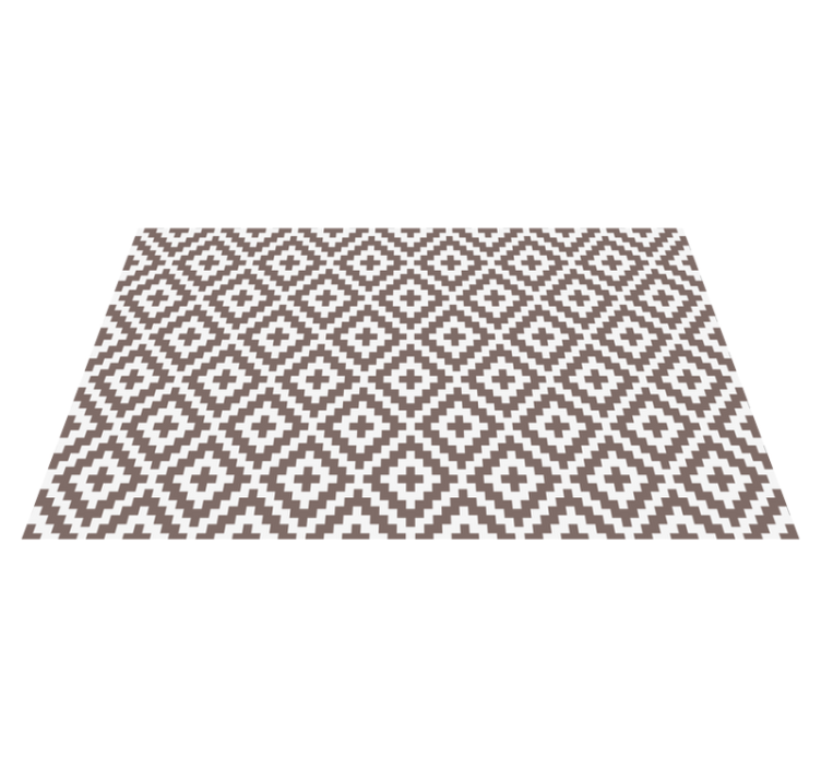 Tapis lino cuisine mosaïque crème - TenStickers