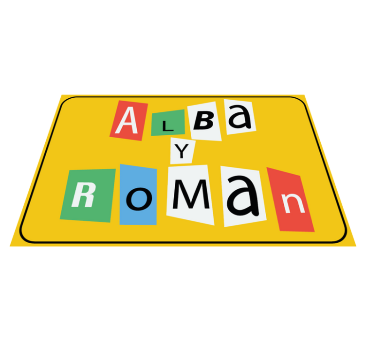 Tapis vinyle personnalisé pièces de puzzle pour couple - TenStickers