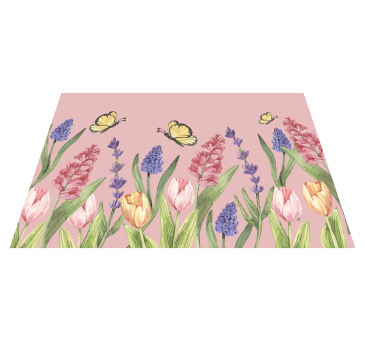 Tapis vinyle plantes emblème du jardin botanique - TenStickers