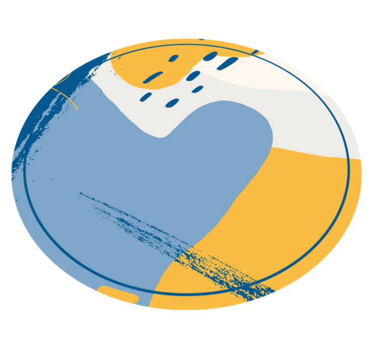 Tapis vinyle pierre art circulaire - TenStickers