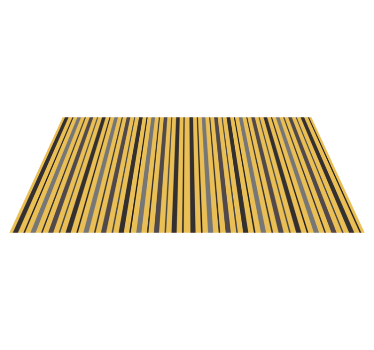 Tapis vinyle rayures motif jaune vertical - TenStickers