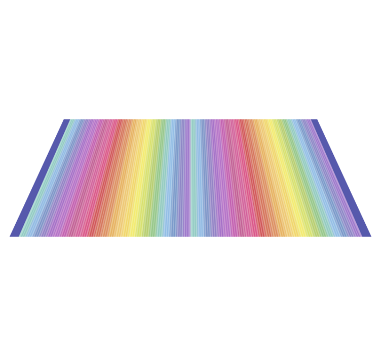 Tapis vinyle rayures effet arc-en-ciel coloré - TenStickers