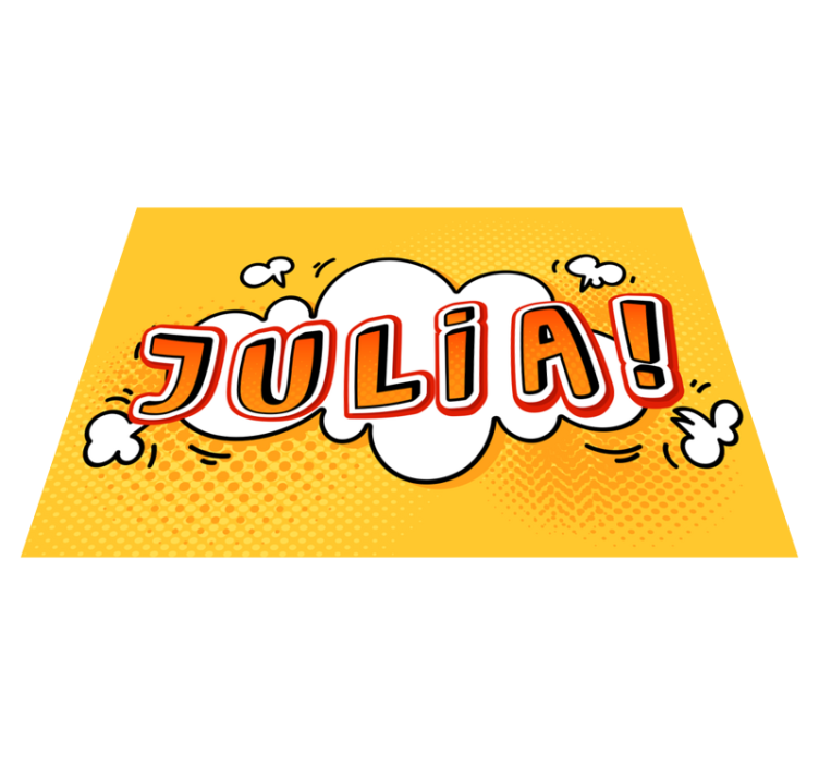 Tapis vinyle autres tapis nuage de noms de graffitis - TenStickers