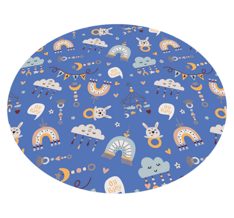 Tapis vinyle pour enfants motifs de bébés animaux - TenStickers