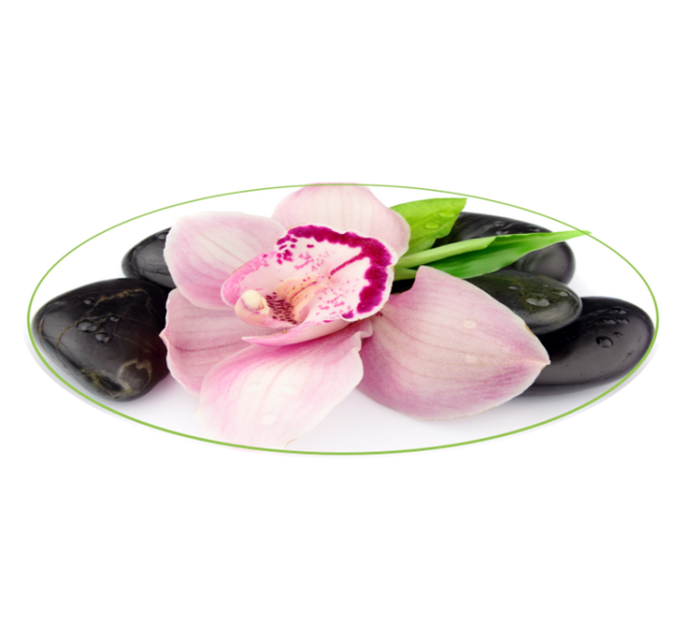 Tapis vinyle plantes composition élégante d'orchidées - TenStickers