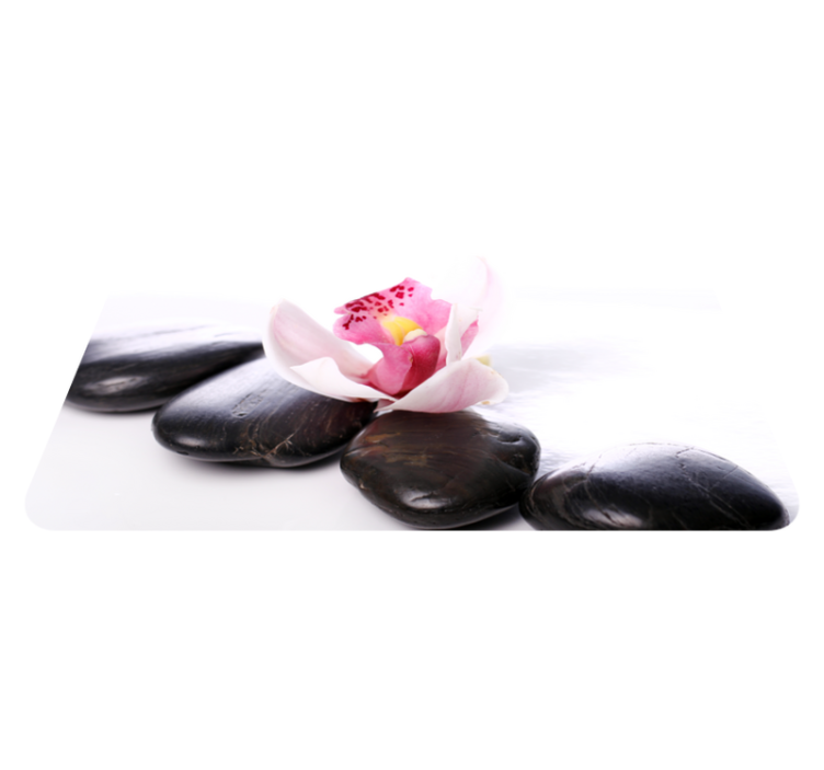 Tapis vinyle nature élégante sérénité florale - TenStickers