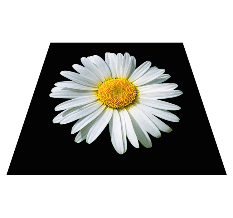 Tapis vinyle plantes fleur de marguerite - TenStickers