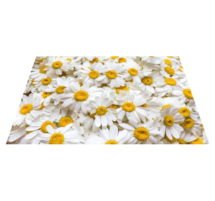 Tapis vinyle salle de bain concept de fleur de marguerite - TenStickers