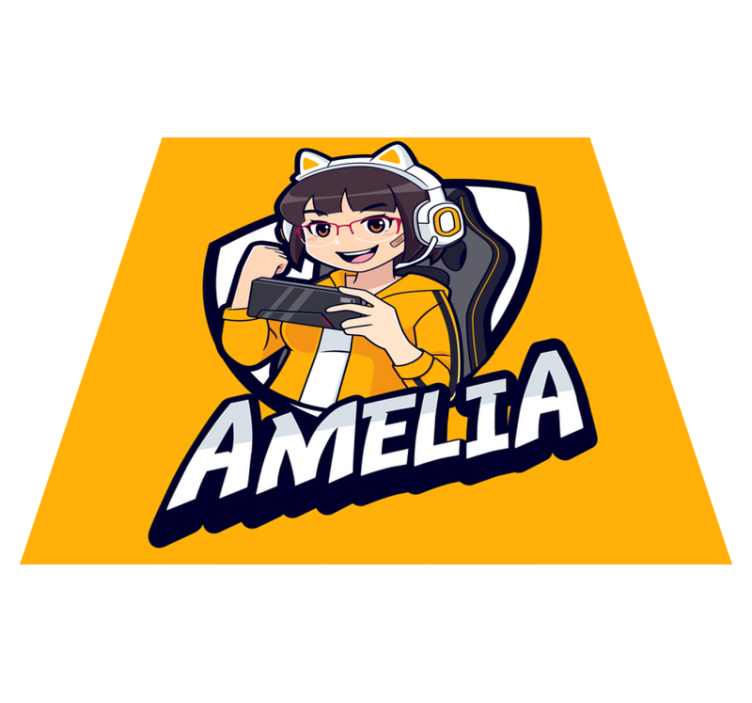 Tapis vinyle ado portrait de jeu personnalisé - TenStickers